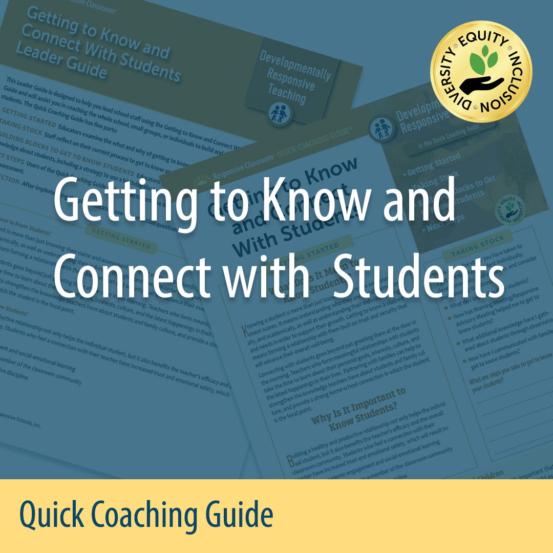 Getting to know and connecting with students