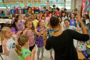 Singing with children in class