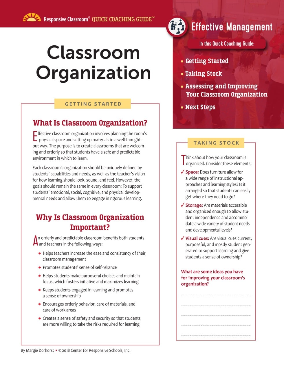 Classroom Organization