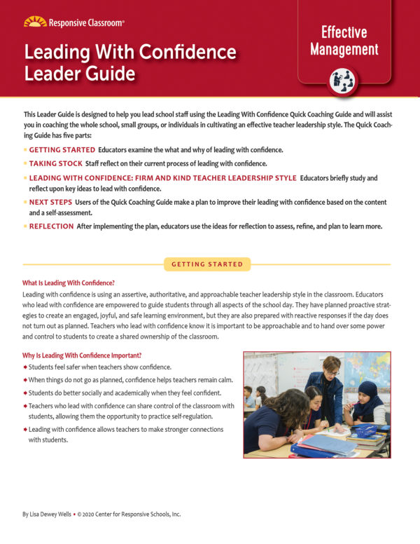Leadership Guide Leading With Confidence