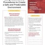 Using Routines and Procedures to Create a Safe and Predictable Environment