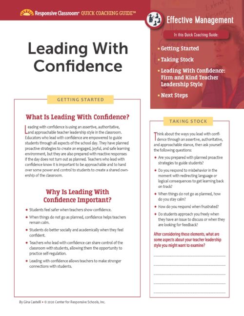Leading With Confidence
