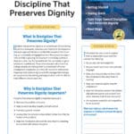 Discipline That Preserves Dignity