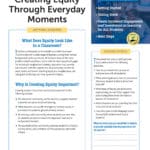 Creating Equity Through Everyday Moments