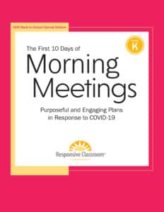 First 10 Days of Morning Meetings Kindergarten