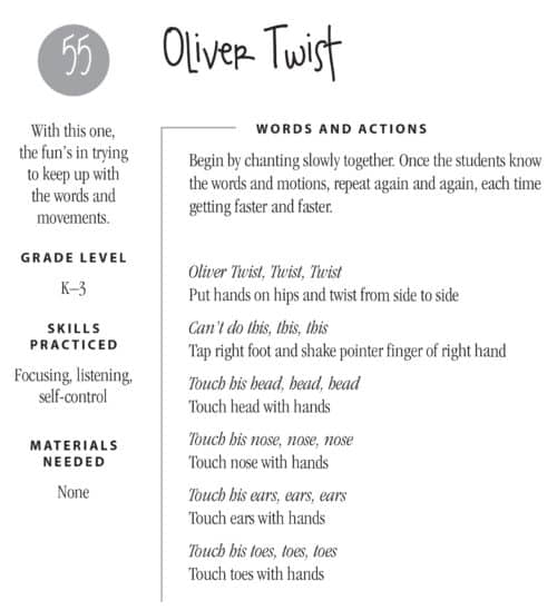 Oliver Twist Energizer Printable Responsive Classroom Oliver twist energizer printable responsive classroom