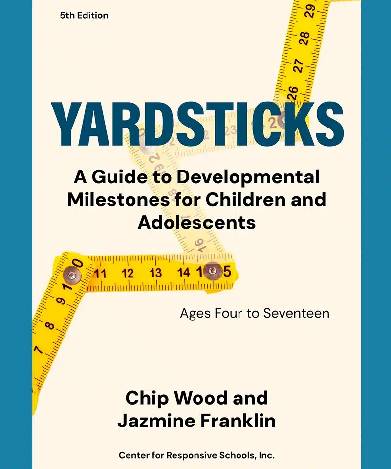 Yardsticks 5th edition book cover on blue background
